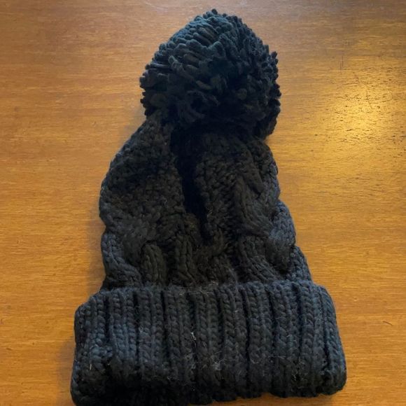 Black Chuns Knit Beanie With Pompom - Picture 1 of 5